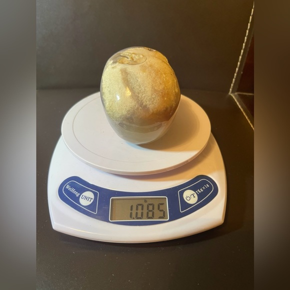 Gorgeous Agate Skull. 492 gr, 17.37 oz, 1.085 lb - Picture 5 of 7